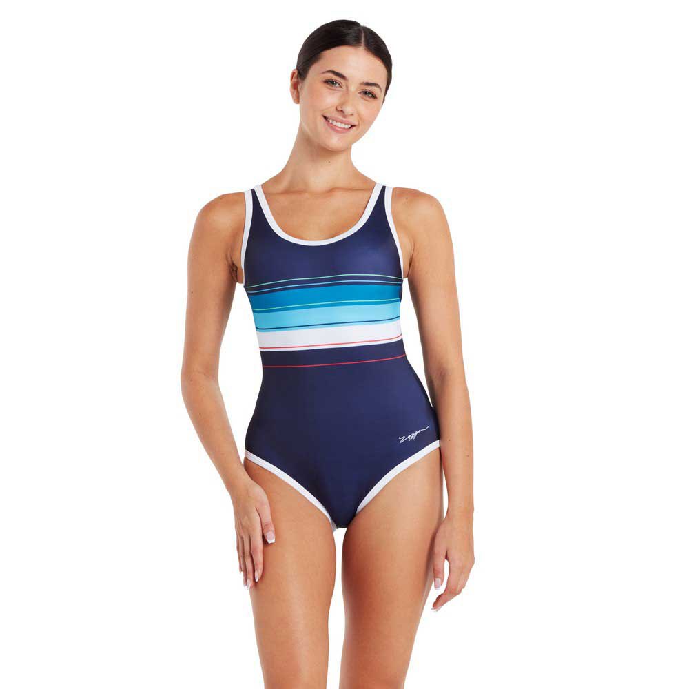 Zoggs Binding Scoopback Swimsuit Blau XL Frau Zoggs Binding Scoopback Swimsuit Blau XL Frau von Zoggs