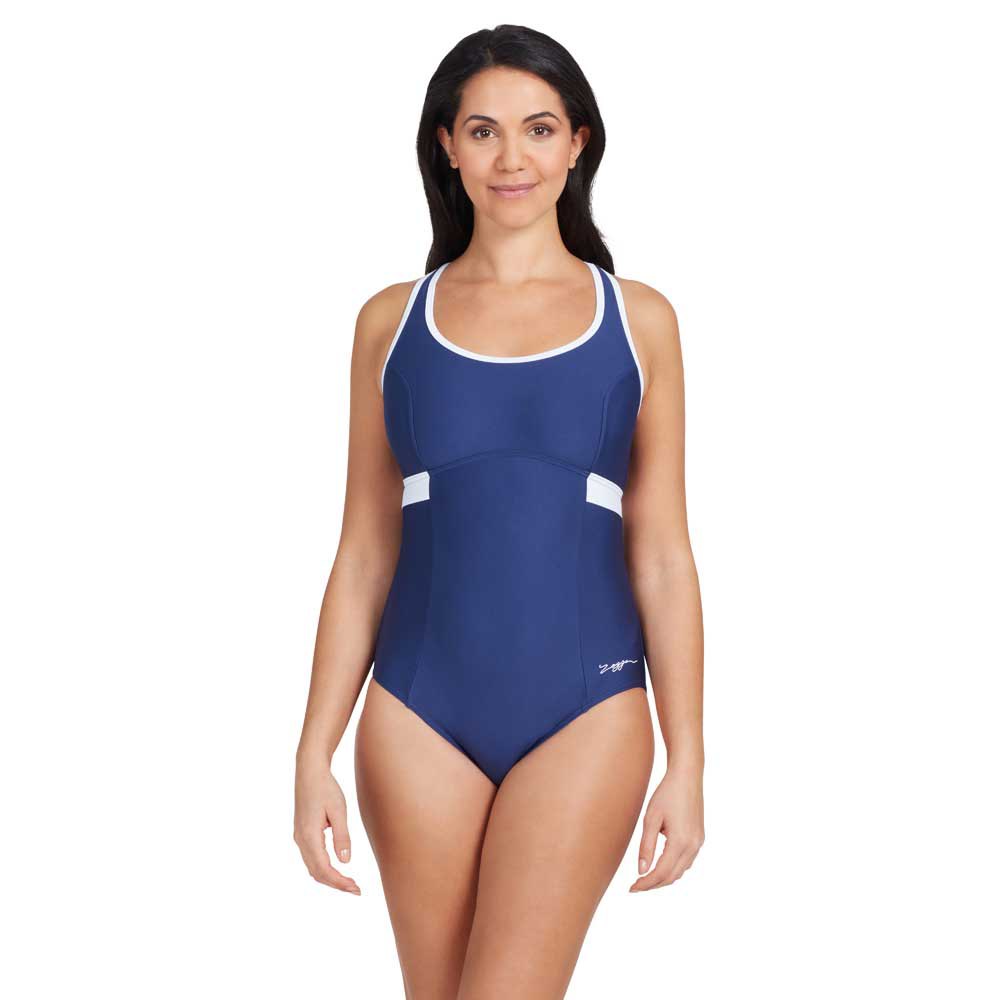 Zoggs Dakota Crossback Swimsuit Blau 40 Frau von Zoggs