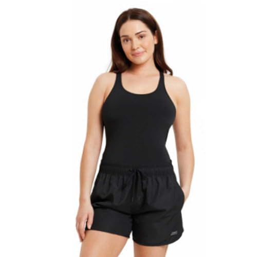 Zoggs Damen Indie Badeshorts, schwarz, EU/DE 36 - Small von Zoggs