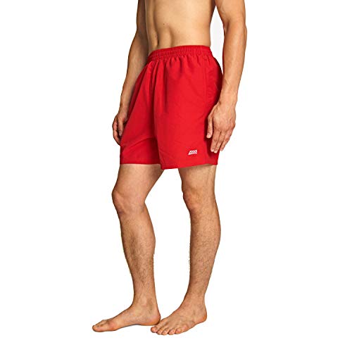 Zoggs Herren Penrith Badeshorts Badeshorts Wassershorts, Herren, 4546172L, Hot Red, Large/36 Inch von Zoggs