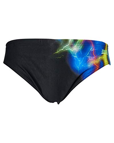 Zoggs Herren Storm Racer Badehose, Schwarz/Mehrfarbig, EU/DE 3 -XS Zoggs Herren Storm Racer Badehose, Schwarz/Mehrfarbig, EU/DE 3 -XS von Zoggs