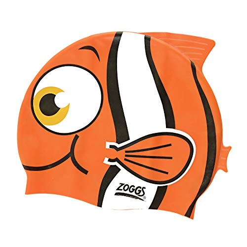 Zoggs Kinder Junior Character Silicone Cap Badekappe, Orange, Einheitsgröße EU Zoggs Kinder Junior Character Silicone Cap Badekappe, Orange, Einheitsgröße EU von Zoggs