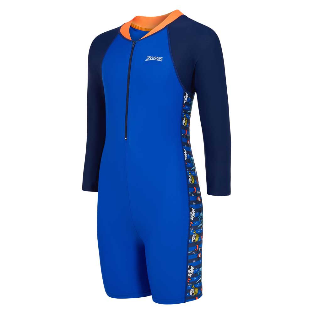 Zoggs Long Sleeve All In One Boys Swimsuit Blau 8 Years von Zoggs