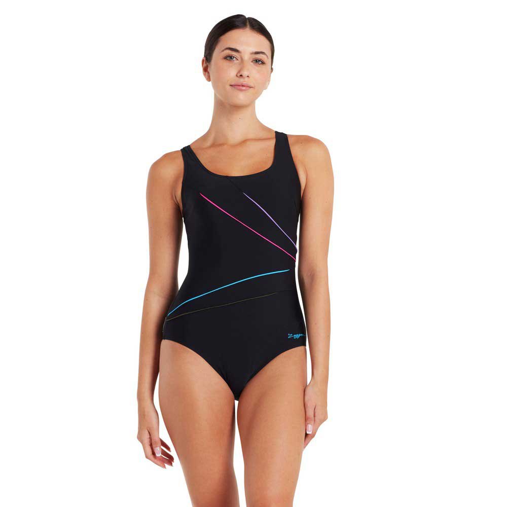 Zoggs Macmasters Scoopback Swimsuit Schwarz 2XL Frau von Zoggs