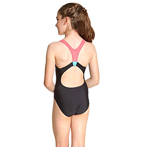 Zoggs Mädchen Badeanzug Maia Splice Back Eco Stoff Einteiler L Multi/Schwarz Zoggs Mädchen Badeanzug Maia Splice Back Eco Stoff Einteiler L Multi/Schwarz von Zoggs