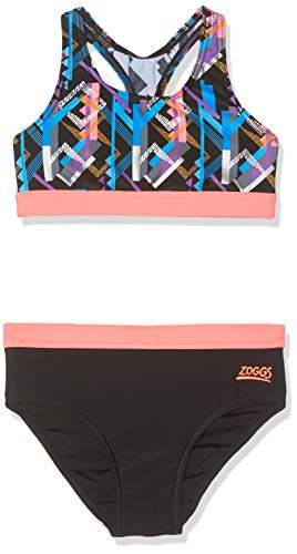 Zoggs Mädchen Shimmer Muscle Zweiteiliger Bikini XS Multi/Schwarz Zoggs Mädchen Shimmer Muscle Zweiteiliger Bikini XS Multi/Schwarz von Zoggs