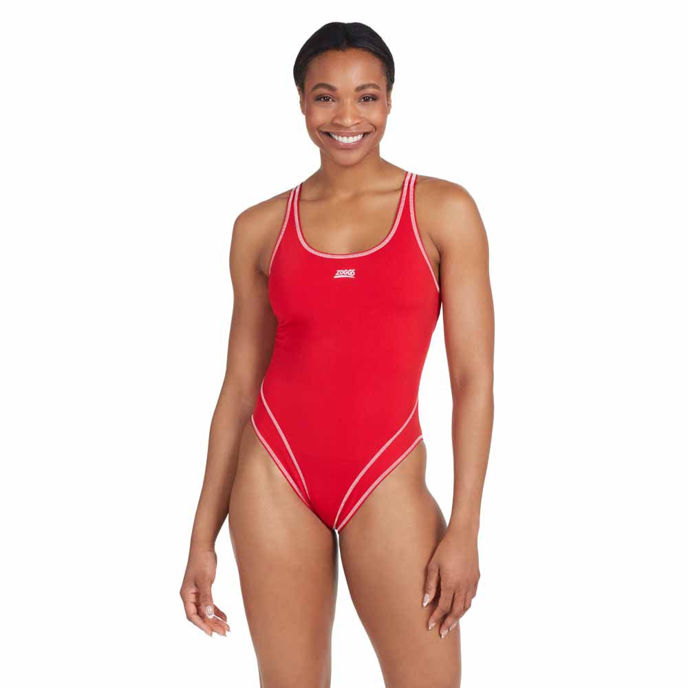 Zoggs Master Back Ecolast+ Swimsuit Rot XS Frau von Zoggs