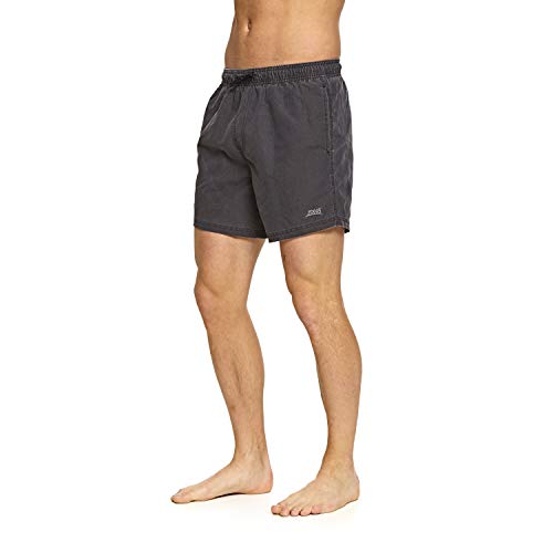 Zoggs Mosman Washed Herren-Badehose, 38,1 cm L anthrazit von Zoggs