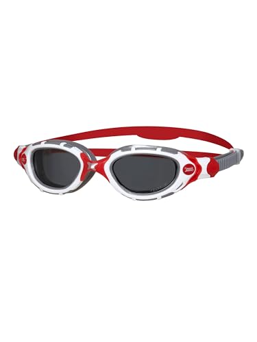Zoggs Original Predator Flex Polarised Lens Adult Goggles, Polarisierte Linse/Weiß/Rot Zoggs Original Predator Flex Polarised Lens Adult Goggles, Polarisierte Linse/Weiß/Rot von Zoggs