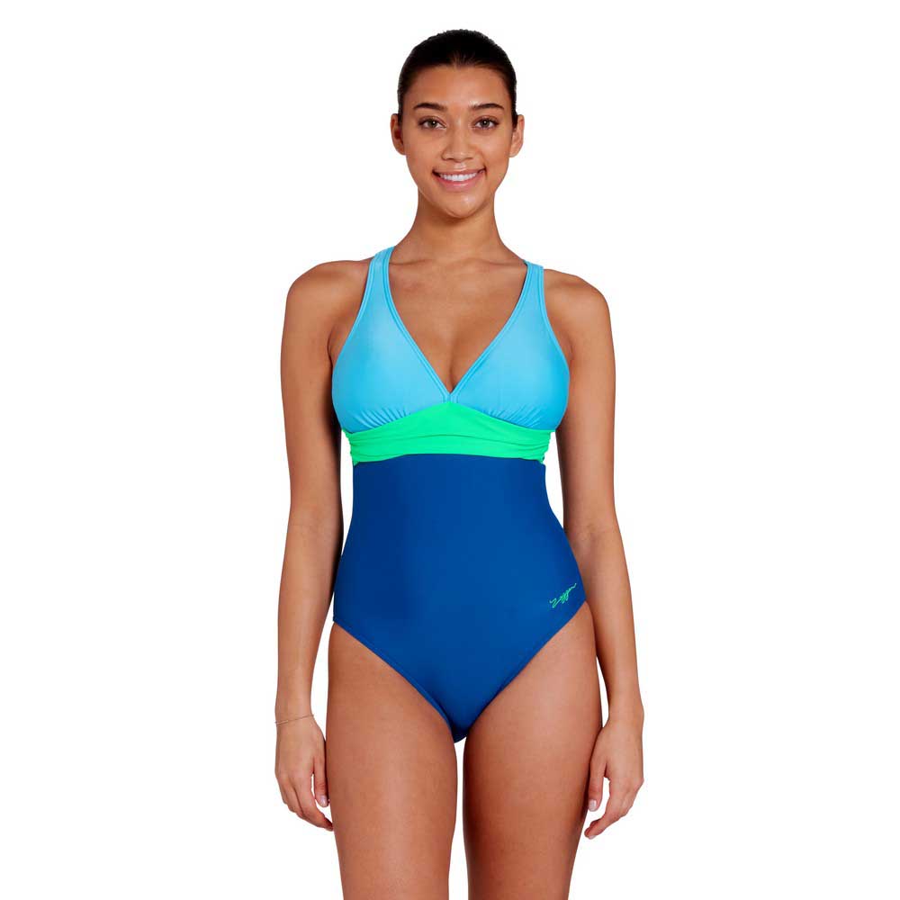 Zoggs Panel Crossback Swimsuit Blau 36 Frau Zoggs Panel Crossback Swimsuit Blau 36 Frau von Zoggs