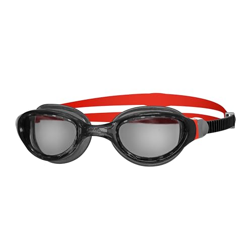 Zoggs Phantom Curve 2.0 Schwimmbrille, Black/Red/Smoke, Einheitsgröße von Zoggs