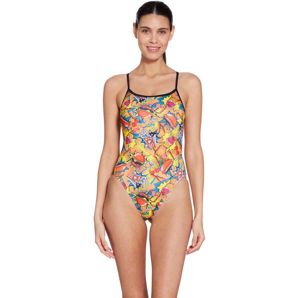 Zoggs Printed Rayback E Plus Swimsuit Mehrfarbig 34 Frau von Zoggs