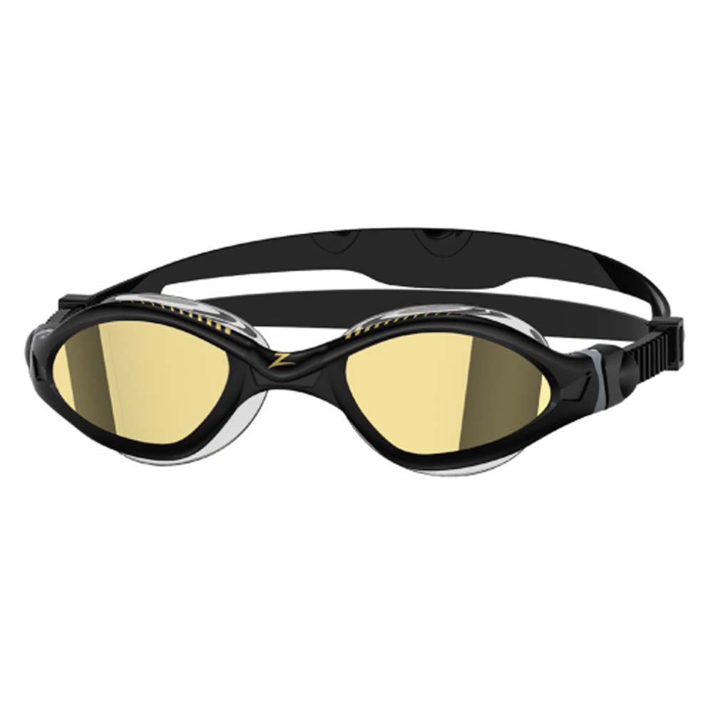 Zoggs Tiger Lsr+ Mirrored Gold Swimming Goggles Schwarz Regular von Zoggs