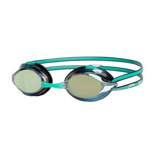 Zoggs Unisex-Adult Racer Titanium Swimming Goggles, Green/Black/Mirrored Gold Zoggs Unisex-Adult Racer Titanium Swimming Goggles, Green/Black/Mirrored Gold von Zoggs