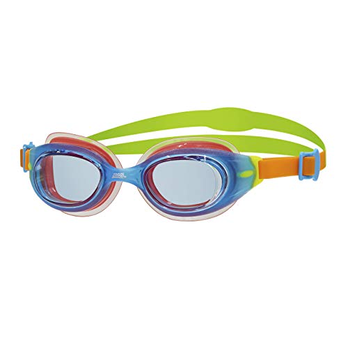 Zoggs Unisex Baby Little Sonic Air Schwimmbrille, Blau/Orange/Grün/Tint, up to 6 years von Zoggs