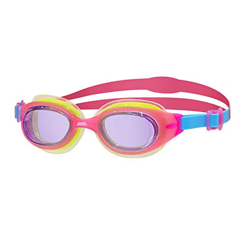 Zoggs Unisex Baby Little Sonic Air Schwimmbrille, Pink/Blau/Grün/Tönung, up to 6 years von Zoggs