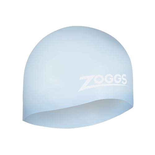 Zoggs Unisex – Erwachsene Easy-fit Silicone Cap Badekappe, Hellblau, One Size Zoggs Unisex – Erwachsene Easy-fit Silicone Cap Badekappe, Hellblau, One Size von Zoggs