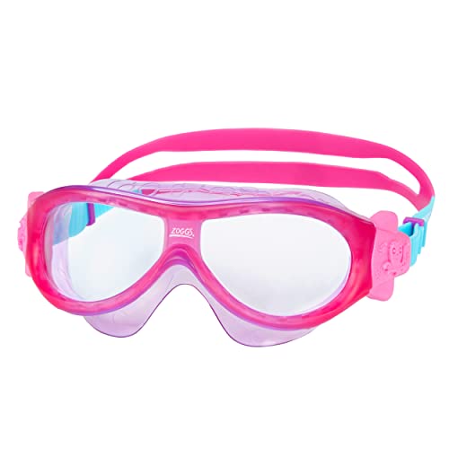 Zoggs Unisex Jugend Schwimmmaske Phantom Schwimmbrille für Kinder, Violett/Rosa/Aqua/Tönung, Einheitsgröße von Zoggs