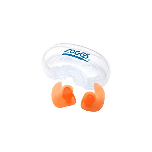 Zoggs Unisex-Youth Aqua Plugz Junior Ohrstöpsel zum Schwimmen, Orange, 1 stück (1er Pack) von Zoggs