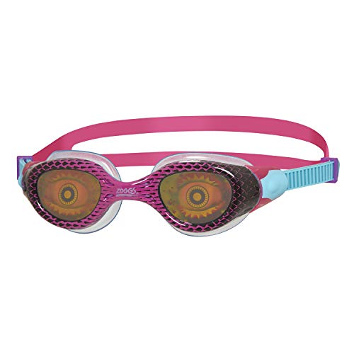 Zoggs Unisex-Youth Sea Demon Junior Schwimmbrille Objektiv, Lila/Pink/Hologramm, One Size von Zoggs