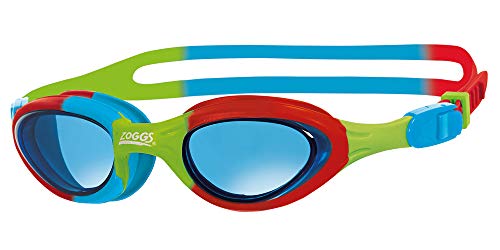 Zoggs Unisex-Youth Super Seal Junior Schwimmbrillen, Red/Blue Green/Tint, Einheitsgröße von Zoggs
