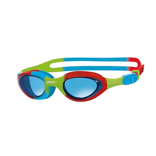 Zoggs Unisex-Youth Super Seal Junior Schwimmbrillen, Red/Blue Green/Tint, Einheitsgröße von Zoggs