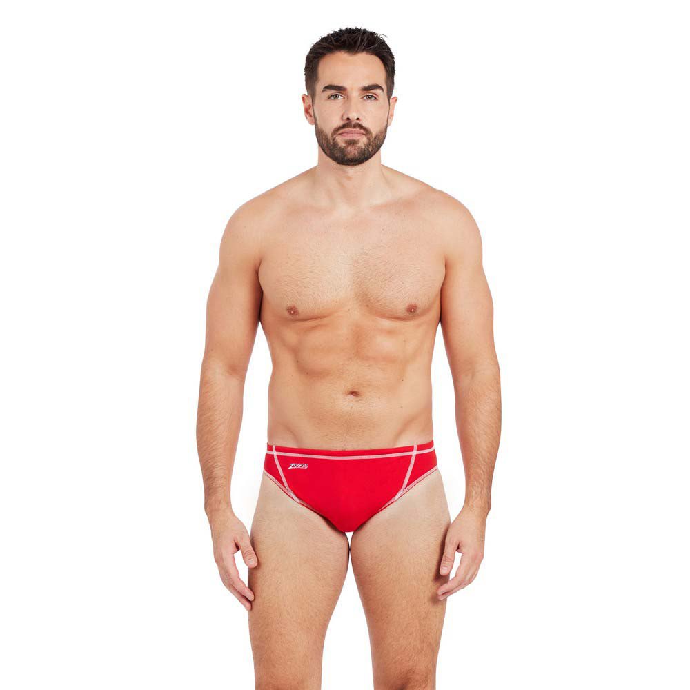 Zoggs Wire Racer Ecolast+ Swimming Brief Rot 34 Mann von Zoggs