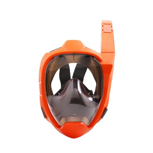 Schnorchelmaske Unisex, Schnorchel mit Anti-Nebel Taucherbrille, Tauchmaske aus für Schnorcheln Schwimmen und Tauchen-Orange||L/XL von Zolito