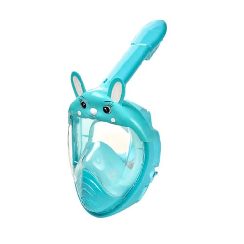 Schnorchelmaske Unisex, Schnorchelmaske mit Nasenschutz, Professionelle Schnorchelausrüstung für Erwachsene Kinder-Light Blue||XS-Kids von Zolito