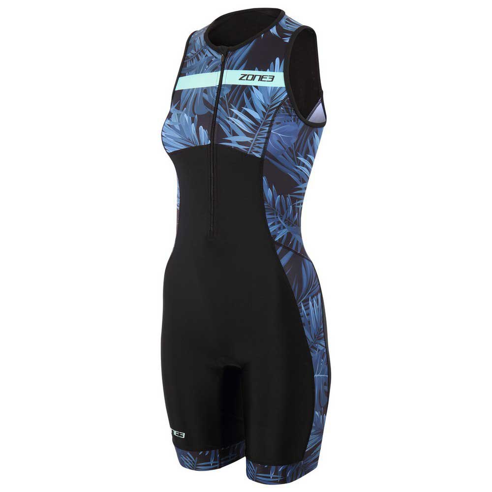 Zone3 Activate+ Tropical Palm Sleeveless Trisuit Blau,Schwarz XL Frau von Zone3