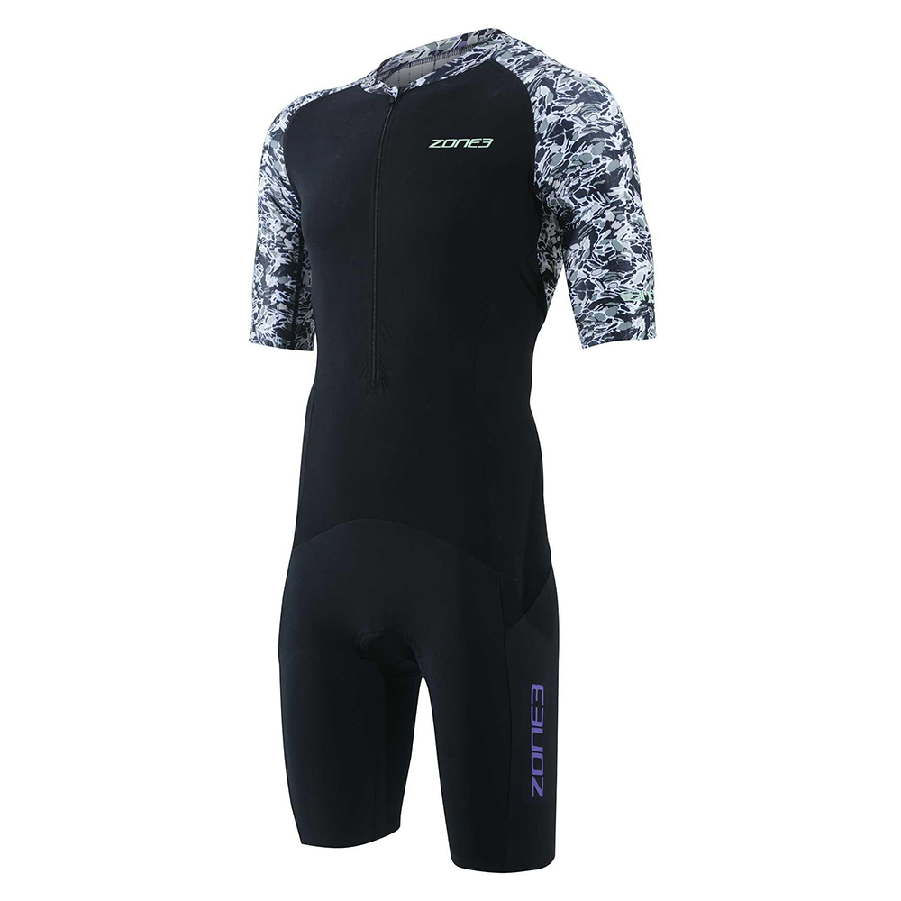 Zone3 Lava Short Sleeve Trisuit Schwarz XL Mann Zone3 Lava Short Sleeve Trisuit Schwarz XL Mann von Zone3