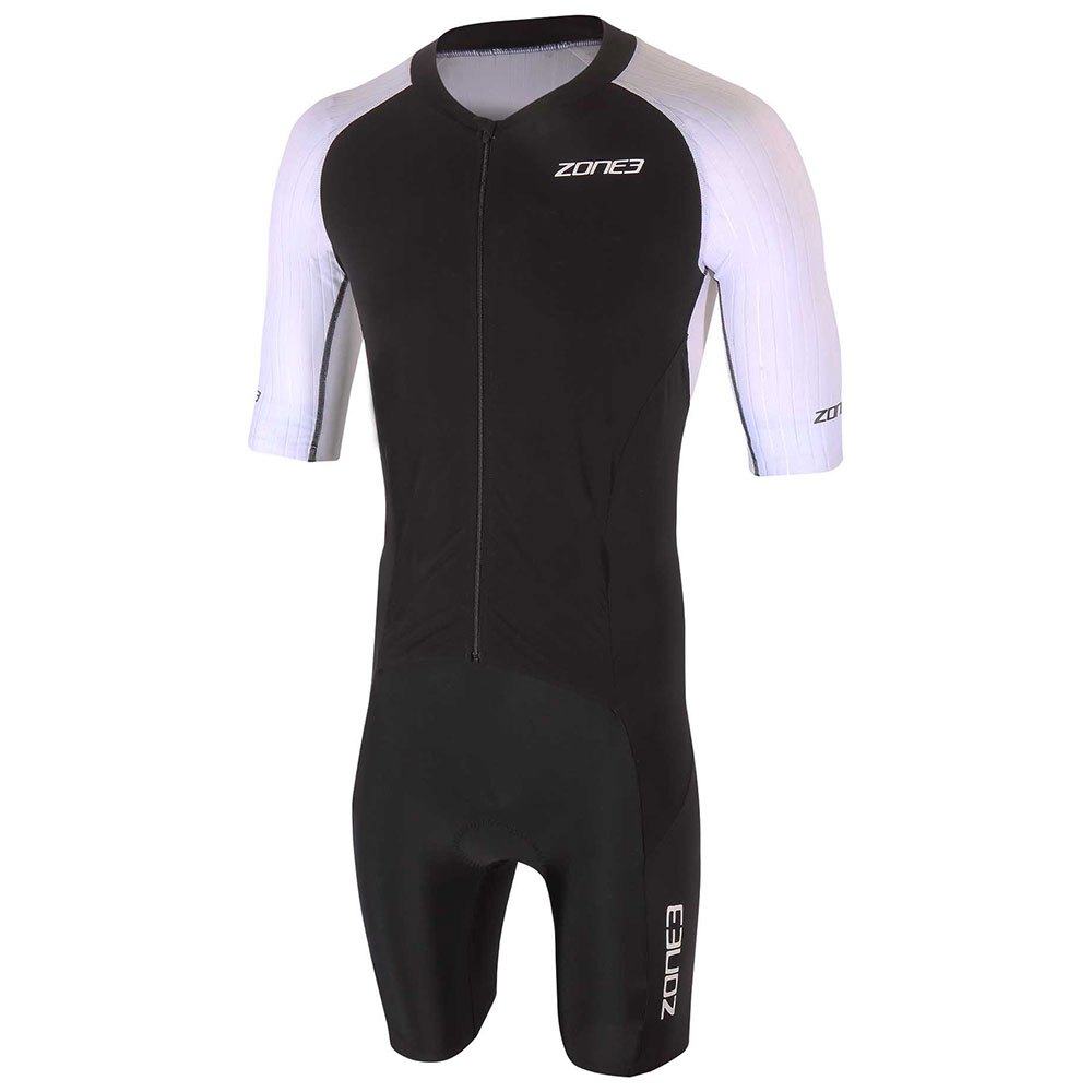 Zone3 Lava Long Distance Aero Short Sleeve Trisuit Weiß,Schwarz XL Mann von Zone3