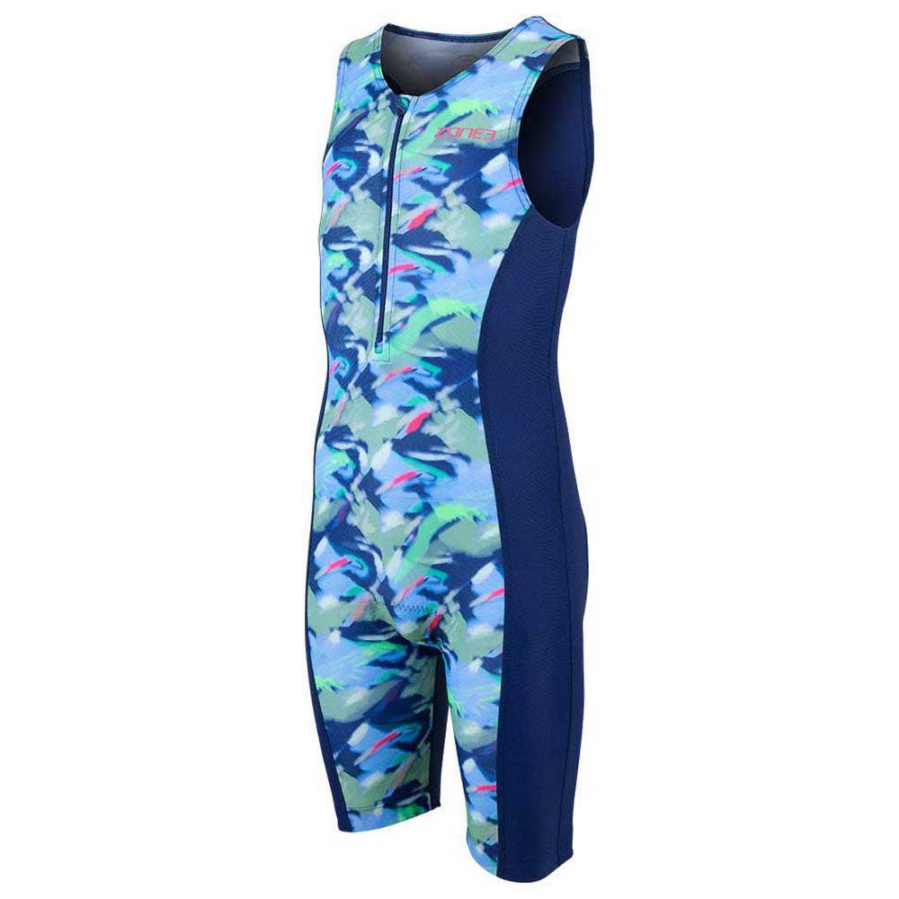 Zone3 Tri Adventure Sleeveless Trisuit Blau 12-14 Years Zone3 Tri Adventure Sleeveless Trisuit Blau 12-14 Years von Zone3