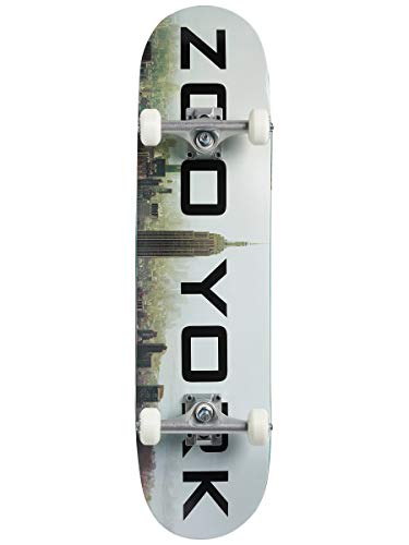 Zoo Unisex – Erwachsene York Logo Skateboard, Fog, 7.75' von Zoo York