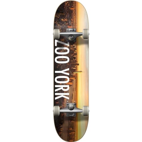 Zoo Zoo Unisex – Erwachsene York Logo Skateboard, Sunrise, 7.5' von Zoo York