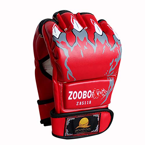 ZooBoo MMA Handschuhe, Halbfinger MMA Boxhandschuhe mit verstellbarem Handgelenkband, UFC Handschuhe für Kampfsport, Sanda, Sparring, Boxsack-Training ZooBoo MMA Handschuhe, Halbfinger MMA Boxhandschuhe mit verstellbarem Handgelenkband, UFC Handschuhe für Kampfsport, Sanda, Sparring, Boxsack-Training von ZooBoo