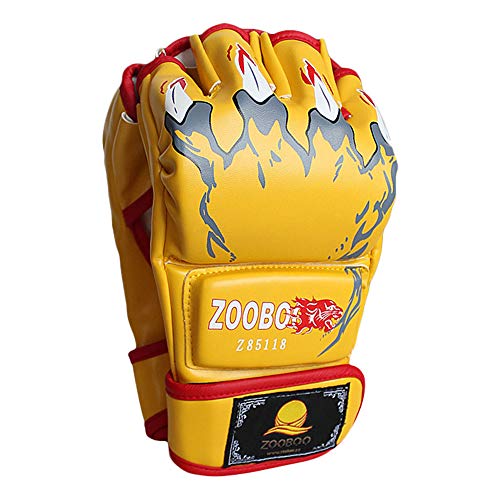 ZooBoo MMA Handschuhe, Halbfinger MMA Boxhandschuhe mit verstellbarem Handgelenkband, UFC Handschuhe für Kampfsport, Sanda, Sparring, Boxsack-Training ZooBoo MMA Handschuhe, Halbfinger MMA Boxhandschuhe mit verstellbarem Handgelenkband, UFC Handschuhe für Kampfsport, Sanda, Sparring, Boxsack-Training von ZooBoo