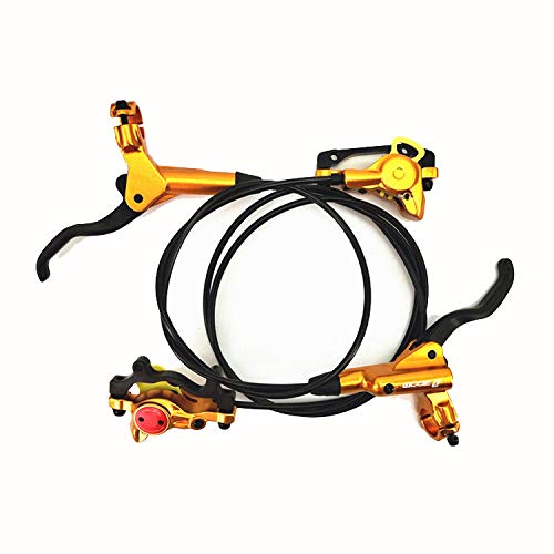 Zoom- HB-875 Scheibenbremse vorne & hinten hydraulisch 750mm & 1400mm Set MTB BMX Gold Zoom- HB-875 Scheibenbremse vorne & hinten hydraulisch 750mm & 1400mm Set MTB BMX Gold von Zoom-