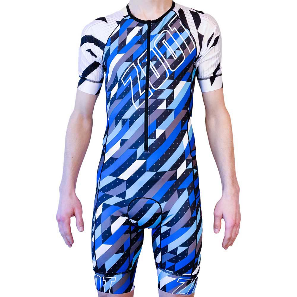 Zoot Ltd Aero Short Sleeve Trisuit Blau M Mann von Zoot