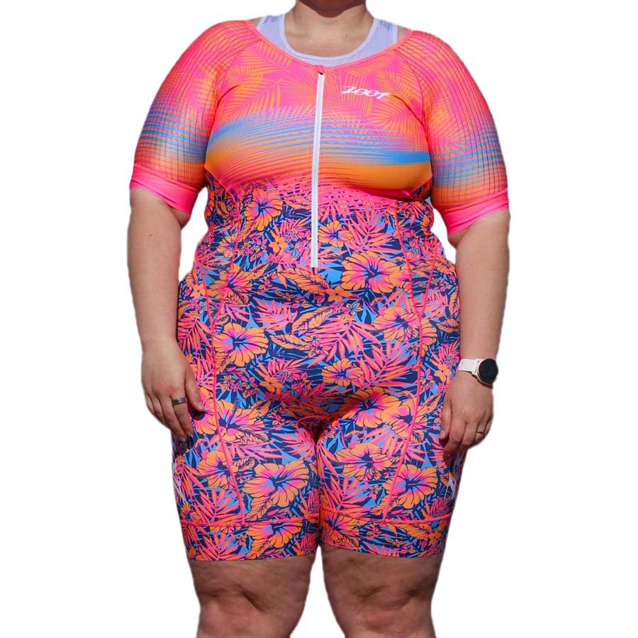 Zoot Ltd Athena Tri Aero Plus Size Short Sleeve Trisuit Mehrfarbig M Frau von Zoot