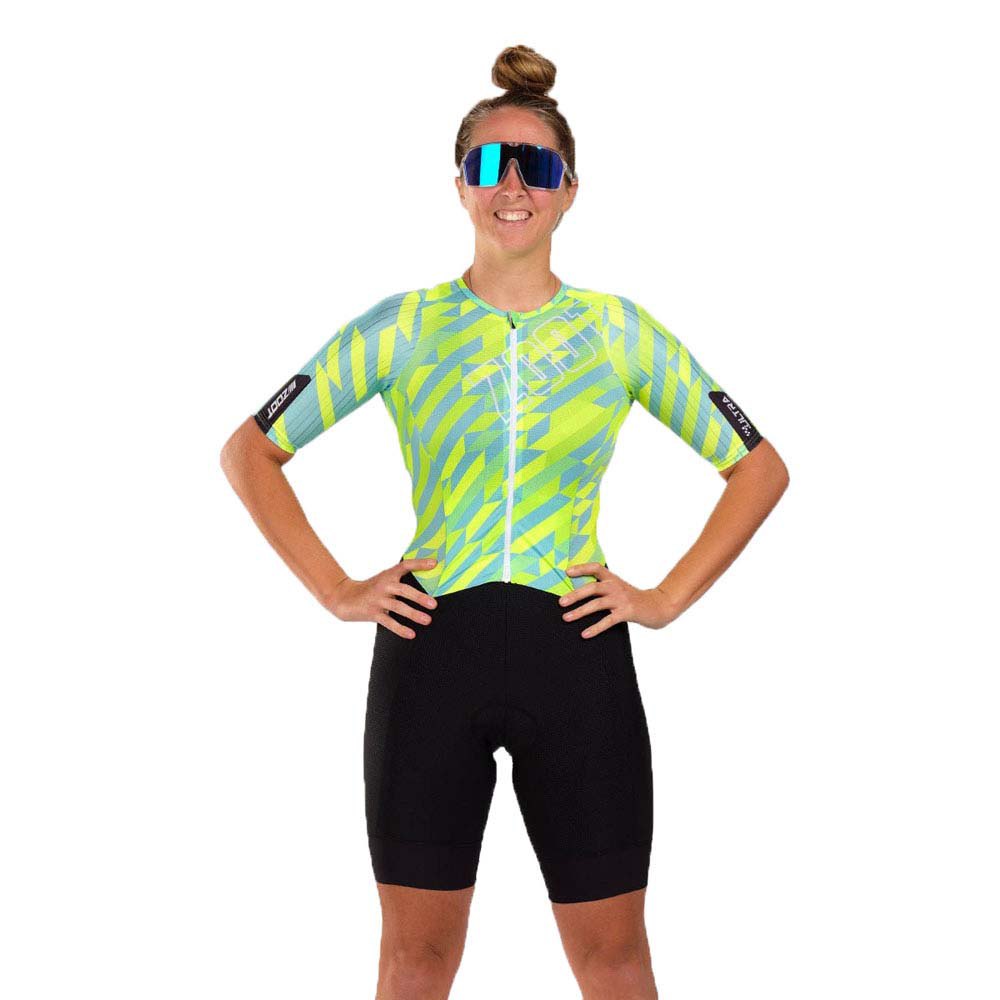 Zoot Ultra Tri P1 Short Sleeve Trisuit Grün XL Frau von Zoot