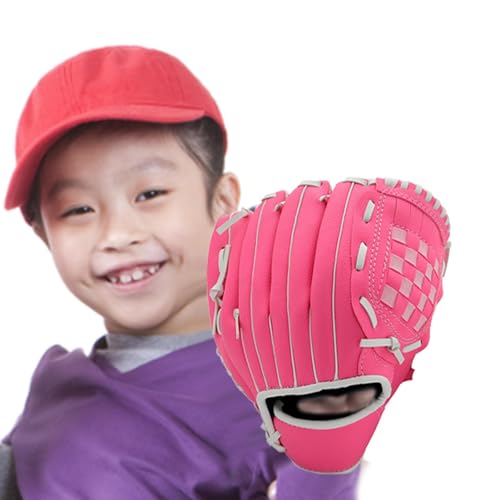 Baseballhandschuhe für Kinder,Baseball-Trainingshandschuhe | Catcher Mitt Erwachsene, Mädchen Baseball Mitt - PU-Leder verdickte leichte Catcher-Handschuhe für Mädchen, Baseball-Anfänger von Zopoee