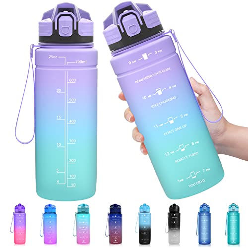 Zounich Trinkflasche Kinder Auslaufsichere 1L/700ml/500ml-BPA frei trinkflaschen Sport tritan Kunststoff Wasserflasche für Fahrrad, Schule, kohlensäure geeignet, spülmaschinenfest Sportflasche von Zounich