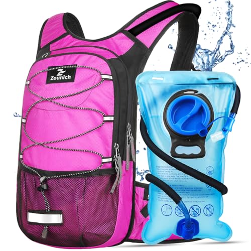 Zounich Trinkrucksack mit Thermofach, Laufrucksack mit 3L Trinkblase, Fahrradrucksack Wasserrucksack zum Wandern für Laufen, Radfahren, Camping, Skifahren, Outdoor-Aktivitäten von Zounich