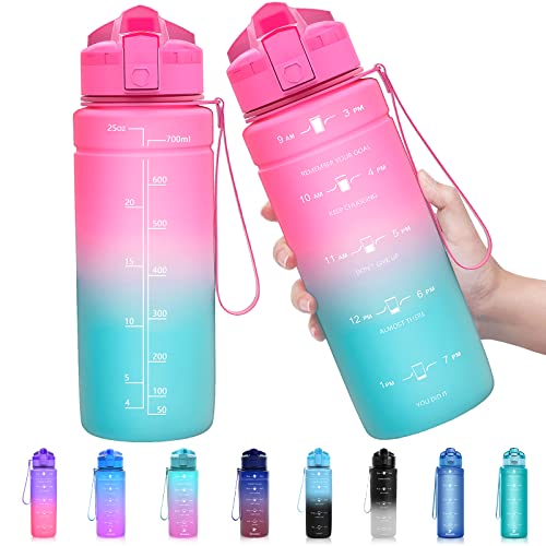 Zounich Trinkflasche Kinder Auslaufsichere 700ml/500ml-BPA frei trinkflaschen Sport tritan Kunststoff Wasserflasche für Fahrrad, Schule, kohlensäure geeignet, spülmaschinenfest Sportflasche von Zounich