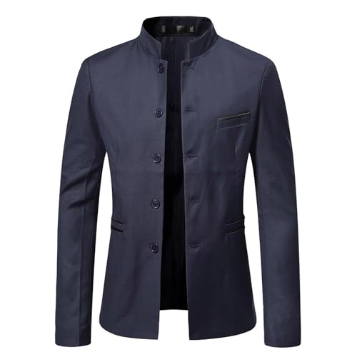 Zqkert Anzug Herren Regular Fit Stretch 56 Modern Stretch Blazer Männer Slim Fit Freizeit Jackett Business Anzugjacke Herren Sakko Sportlich 1 Knöpfe Einfarbig von Zqkert