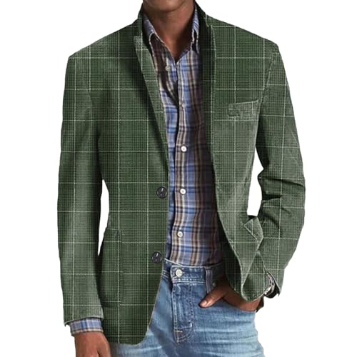 Zqkert Anzug Herren Schwarz Regular Fit Sakko Wolle Formale Regular Fit Anzug für Hochzeit Groomsmen Herren Herringbone Blazer Jacke Reverskragen 2 Knöpfe von Zqkert