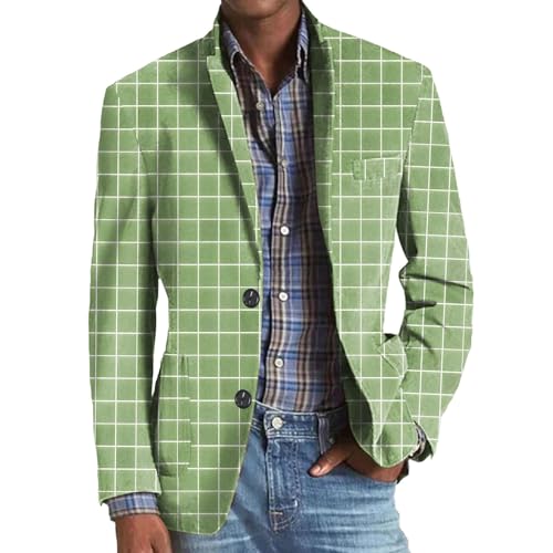 Zqkert Anzug Herren Schwarz Regular Fit Sakko Wolle Formale Regular Fit Anzug für Hochzeit Groomsmen Herren Herringbone Blazer Jacke Reverskragen 2 Knöpfe von Zqkert