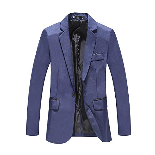 Zqkert Anzug Herren Schwarz Slim Fit Slim Fit Anzugjacke Freizeit Pailletten Glitter Herrenjacke Anzug Jacke Karneval Kostüm für Hochzeit Party Festlich von Zqkert