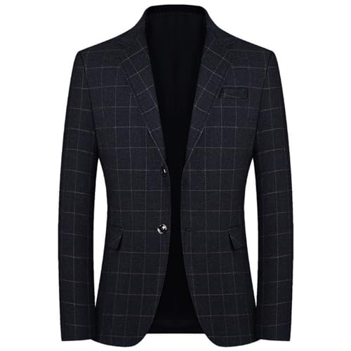 Zqkert Anzug Herren Schwarz Slim Formale Business Party Hochzeit Herrenanzug Slim Fit Wollkleid Tweed Herringbone für Trauzeugen Herren Gotisch von Zqkert